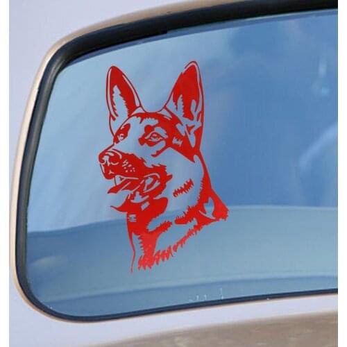 12×19CM German Shepherd Alsation Dog Car Stickers Personality Decal Wholesale&Drop Ship