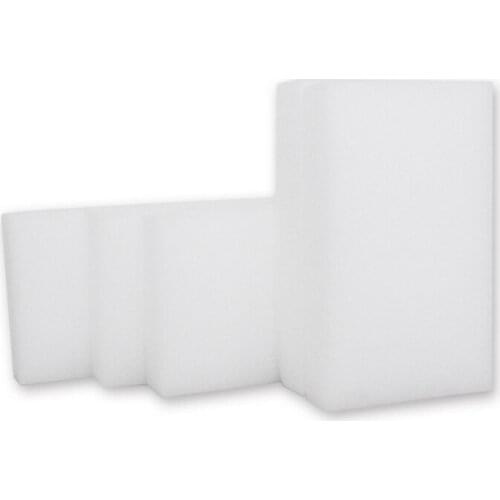 50pcs White Sponge Magic Sponge 100*60*20mm For Kitchen Office Bathroom Cleaning Nano Sponges Eraser Cleaner