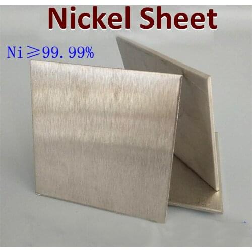 99.99% Nickel Sheet Nickel Plate Pure Nickel Ni Metal 100*100mm