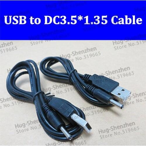 Free shipping DC 3.5 mm Barrel Jack 5V DC to USB Power Cable 120CM 1pcs/lot