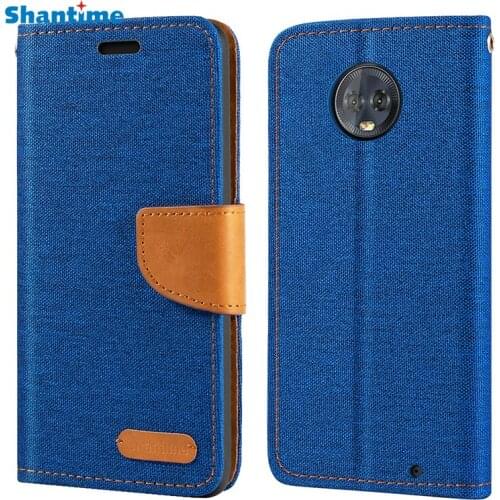 Oxford Leather Wallet Case For Motorola Moto G6 Plus 2018 With Soft TPU Back Cover Magnet Flip Case For Moto G6 Plus 2018