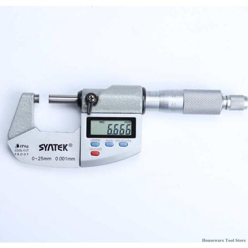 Digital Outside Micrometer Oil Proof Screw Micrometers 0-25mm with Large LCD Screen Resolution 0.001MM Micrometer Digital New