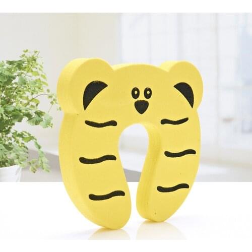 2021 Baby Safety Door Stopper Anti-pinch Finger Door Card Cute Animal Design Fingers Protectors Flexible New Case Latch Lock