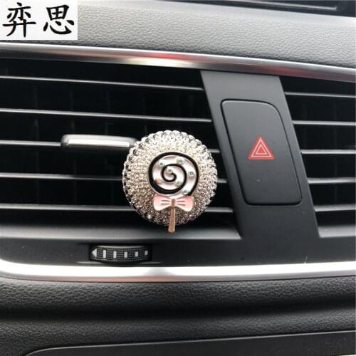 Round ball Rhinestone Air Outlet Perfume Exquisite Car Perfume Mounted Drilling Perfume Air Conditioner Car Air Freshener stylin