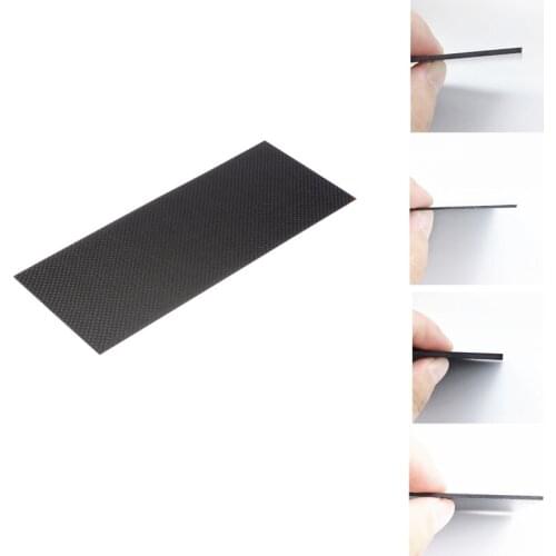 100Mm X 250Mm Carbon Fiber Sheet Laminate Plate Panel 3K Twill Matte Finish Pure Carbon Fiber Board
