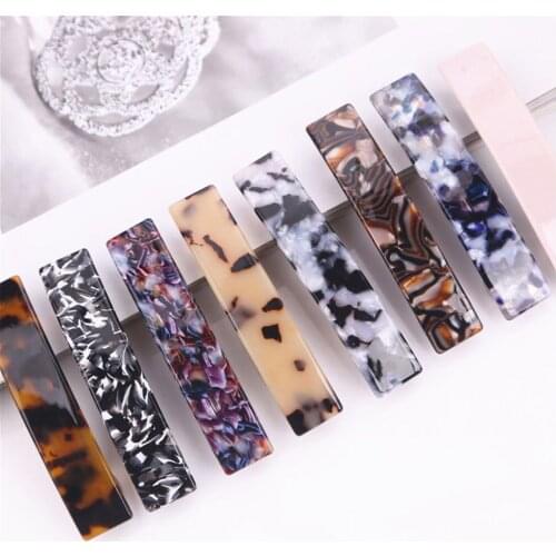 Fashion Women Vintage Leopard Acetate Hair Clip Barrette Bobby Pin Hairpin Barrettes Headbands Hair Accessories For Women Girls