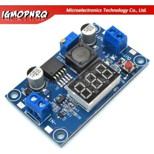 1PCS LM2596 LM2596S power module + LED Voltmeter DC-DC adjustable step-down power supply module with digital display