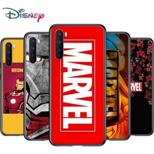 Soft TPU Cover Marvel Hero Avengers for OnePlus Nord N100 N10 8T 8 7T 7 6T 6 5T Pro Black Phone Case