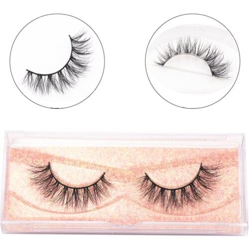 Natural 3D Mink Lashes False Eyelashes Wispy Cross Fluffy Mink Lashes Extension Tools Makeup Handmade Mink Eyelashes Beauty A04