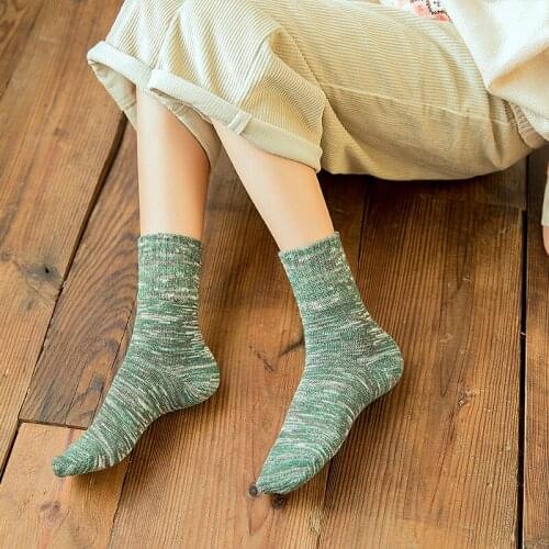 New ethnic style Winter ladies socks Fashionable Joker Thick cotton womens socks One size：36-42 free delivery