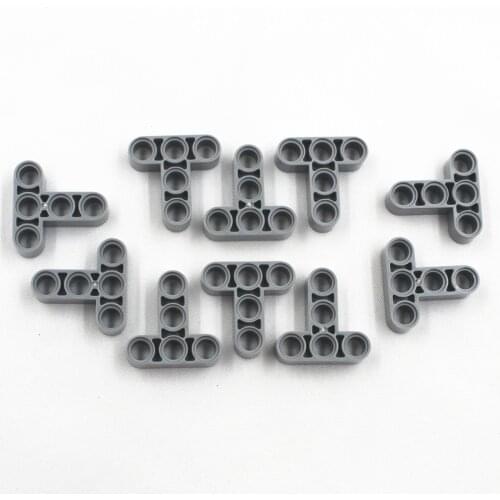Self-Locking Bricks free creation of toy MOC Building Blocks TECHNIC T-BEAM 3X3 W/HOLE DIA4.8 10pcs compatible with Lego 4552347