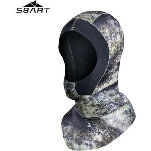 SBART 3mm Neoprene Scuba Diving Hood With Shoulder Spearfishing Equipment Hat Women Men Winter Snorkel Swim Warm Wetsuit Cap