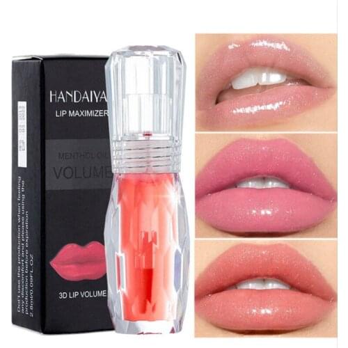 Sexy Lips Clear Lip Gloss plumper Glitter Liquid Lipstick Shimmer Nude Crystal Bigger Lip Tattoo Makeup Moisturizer Lipgloss