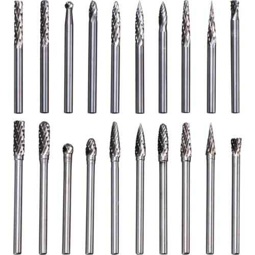 1pc 3/4mm tungsten steel grinding head carbide burrs mini drill diamond Burs Rotary Tool accessories Woodworking Milling Cut