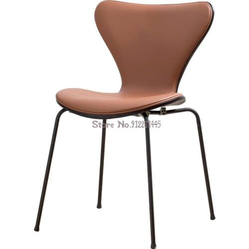 Nordic dining chair solid wood soft package modern minimalist home backrest chair restaurant cafe light luxury net red desk chai