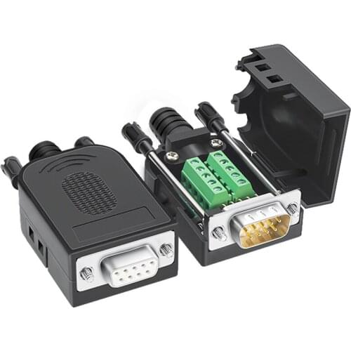 DB9 Connector COM transfer-free solder terminal DB9 Male Connector RS232 DB9 Breakout D-SUB Connector Female