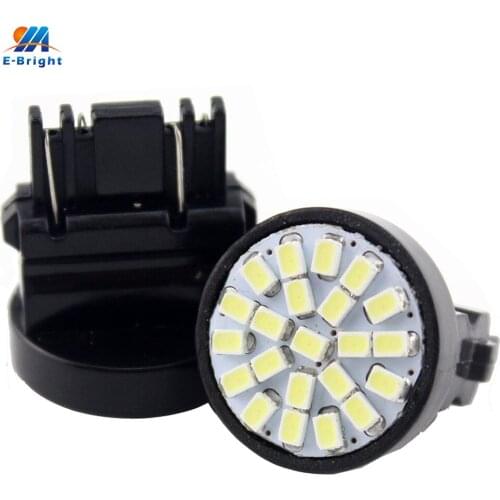 YM E-Bright 2 PCS 3157 P27/5W 3156 P27W T25 1206 22 SMD 22 LED Turn Lamp LED Backup Light Reverse Light Car Light Source 12V