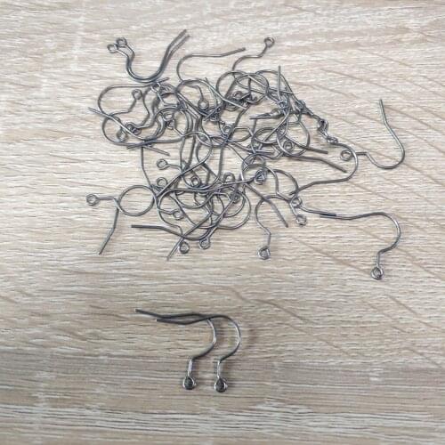 Wholesale 20pcs Titanium Earrings Findings DIY Earrings Clasps Hooks Jewelry Making Accessories