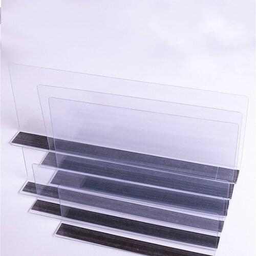 1pcs 200/250/300/350mm PVC L-shaped Commodities Separator Divider Merchandise Guard Strip Supermarket Display Holder