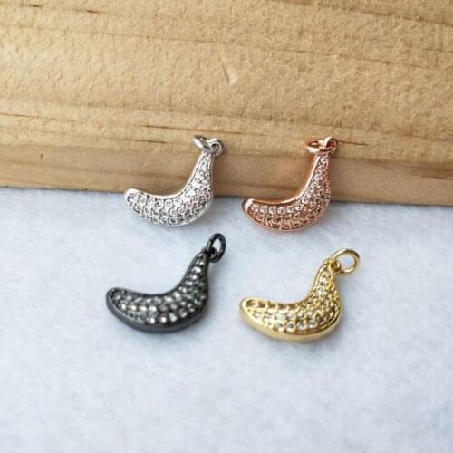 10 Pieces Tiny CZ crystal Charm Jewelry CZ zircon Stone Micro pave Pendant Finding DIY necklace for women PD958