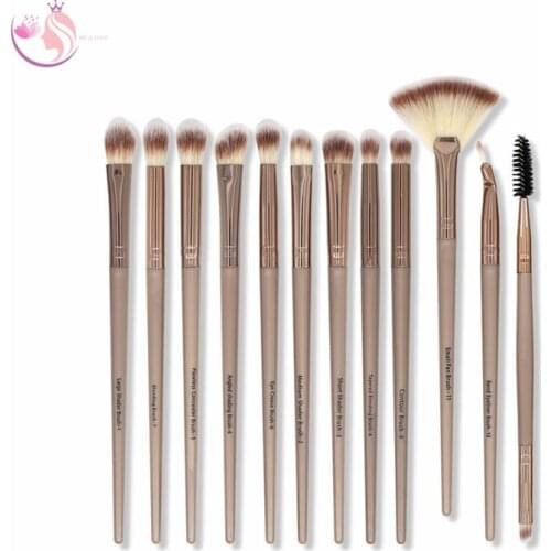 2021 12pcs Makeup Brushes Sets Eyelashes EyeShadow Blending Eyeline Make up Brushes Professional Eyebrows Soft Hair Beauty tool