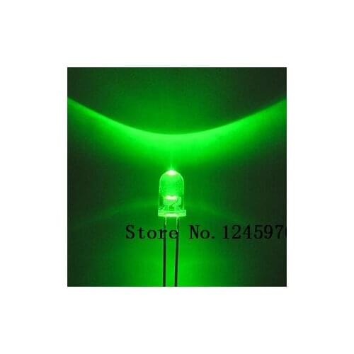 3mm jade green LED transparent round head Light Beads
