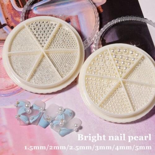 3D New Nail Decoration Pearl Three-dimensional Half Pearl Decoration DIY Beauty and Nail Art Products DIY Various Sizes