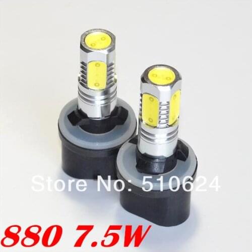 880 7.5W Super Bright 880 LED Fog Lamp Aluminum housing LED Auto Lamp 1year warranty free shipping