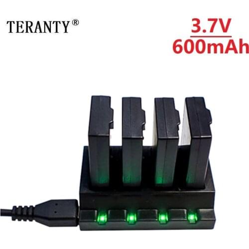 Upgraded 3.7V 600mAh Rechargeable LiPo Battery and charger for Parrot Jumping Sumo Swing Mambo Rolling Spider Mini Drone