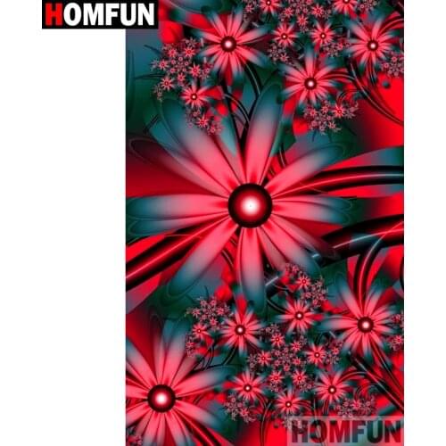 HOMFUN Full Square/Round Drill 5D DIY Diamond Painting "Flower landscape" 3D Diamond Embroidery Cross Stitch Home Decor A18850