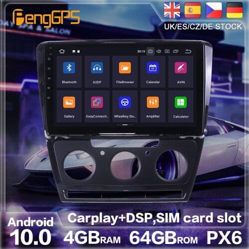 Android 10.0 Radio Stereo For Skoda Octavia 2 A5 2008-2013 GPS Navigation Car DVD Player Multimedia Auto Radio Player HeadUnit