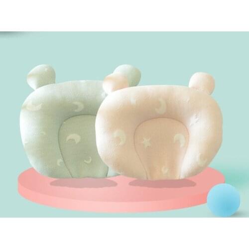 Cotton baby pillow cartoon bear baby pillow cotton soft pillow for kids moon and star shape cartoon pillow shaping baby pillow w