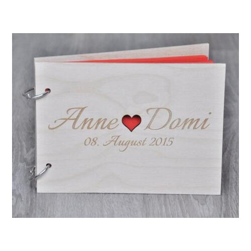 Customize Mr&Mrs any names date wedding date guest album laser engraved Wooden birthday guestbooks Reception baptism albums