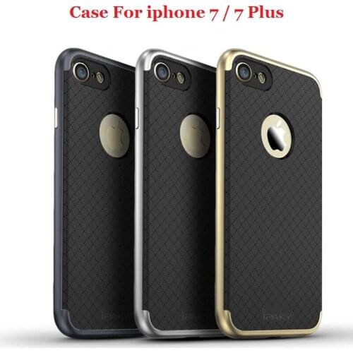 IPAKY For iphone 8 Cases Silicone Cover Hybrid Armor Back Cover Shell For Iphone 7 Plus Cover Caso Funda