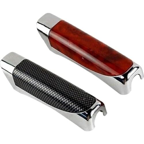 1pc Car Handbrake Lever Parking Button Cover Chrome Decoration Shell Car Styling 090E