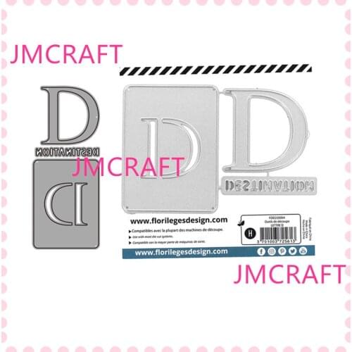 JMCRAFT 2021 Cards With English Letter D #4 Metal Cutting Dies DIY Scrapbook Handmade Paper Craft Metal Steel Template Dies