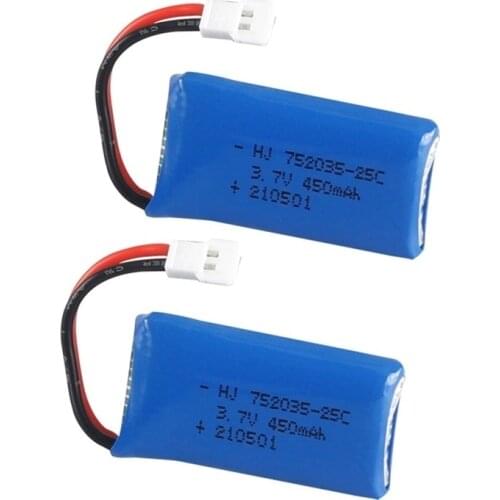1-10pcs 3.7V 450mAh lithium battery for H107 H31 KY101 E33C E33 remote control Spare Parts for 3.7v drone battery