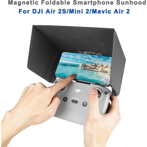 Magnetic Folding Sunshade Remote Control Mobile Phone Sun Hood Visor For DJI MINI 2 /Mavic air 2 /DJI Air 2S Drone Accessories