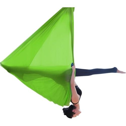 Yoga Hammock Fabric 5 Meters Nylon Aerial Tricot Yoga Belt Swing Anti Gravity Aerial Silks for Yoga Exercise in Outdoor