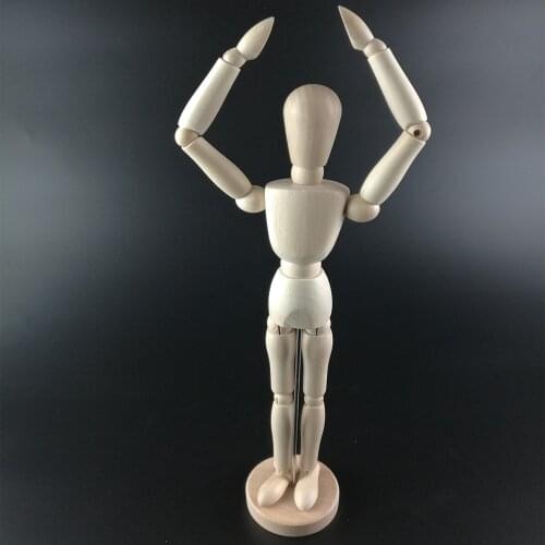 12 Inch 30cm Wood Human Body Model Figure Manikin Mannequin Artist Drawing Sketch Office School Supplies Wooden Human Body