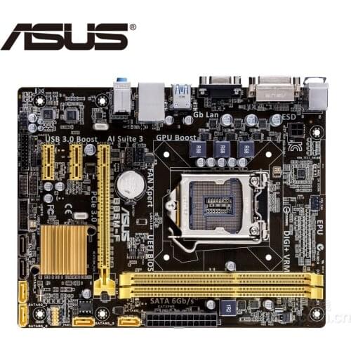 LGA1150 ASUS B85M-F Motherboard Micro ATX B85MF Systemboard B85M 2xDDR3 For Intel B85 16GB I/O Baffle Desktop Mainboard Used