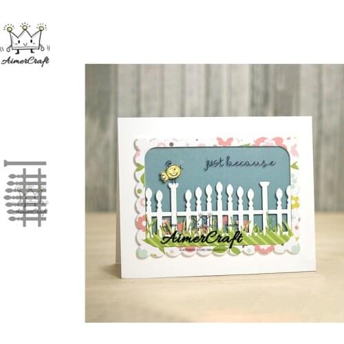 Small Fence Metal Cutting Dies Scrapbooking Stencil For DIY Paper Card Decorative Embossing Die Cut Craft Dies New 2019