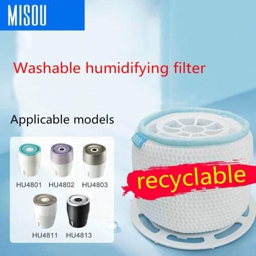 Washable air purifier humidifying filter for replacement Philips HU4102/HU4803/02/01/4811/4813