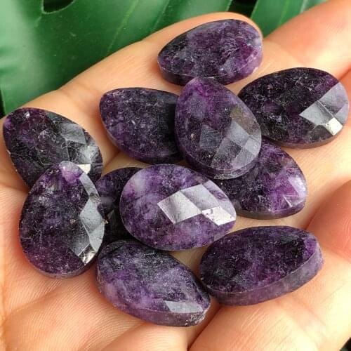 Natural Faceted Water Drop Amethysts Pendant Purple Crystal Stone Beads For Jewelry Making DIY Bracelet Earring Accessories