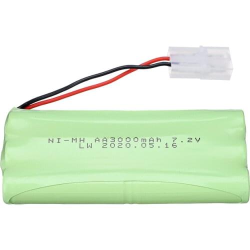 7.2v 3000mah NiMH Battery For Rc toys Car Boat Tanks Trains Robot Parts Ni-MH AA 7.2v Rechargeable Battery 1pcs to 10pcs