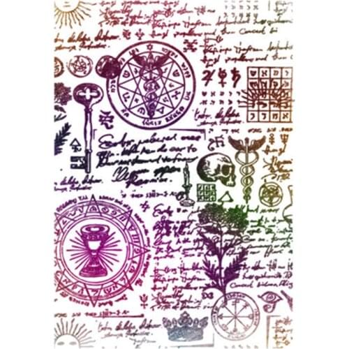 11*16CM Magic Circle Transparent Clear Stamps / Silicone Seals Roller Stamp For DIY Scrapbooking Photo Album/Card Making