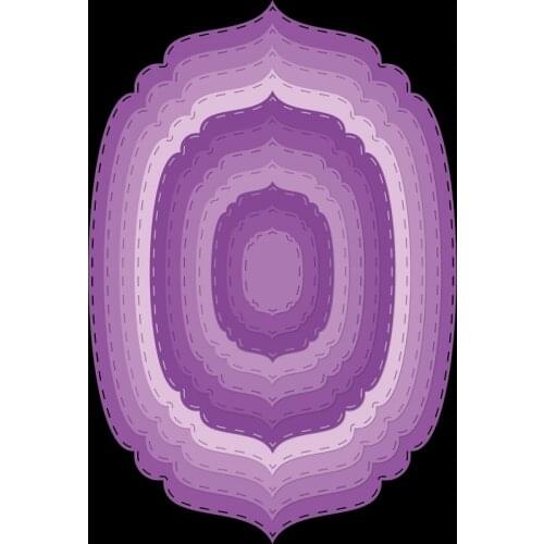 Mmao Crafts Metal Steel Cutting Dies New Irregular oval frame Scrapbooking Paper/photo Cards Embossing Dies