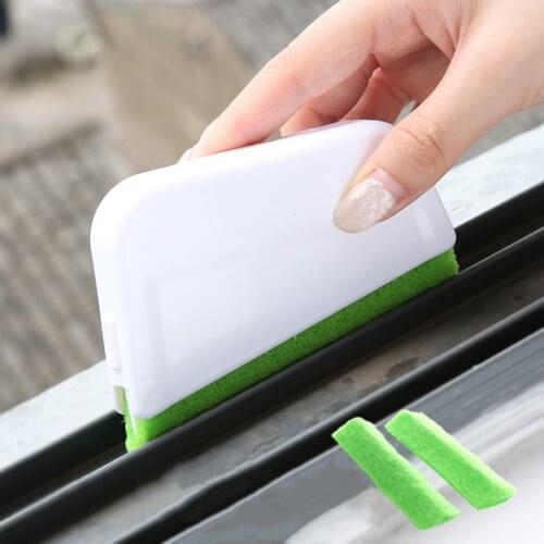 1 Set Window Groove Cleaning Brush Nook Cranny Window Cleaner Bathroom Kitchen Floor Gap Household Cleaning Tool Device