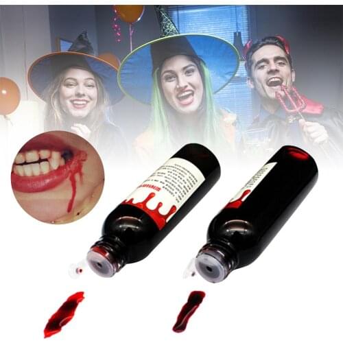Ultra-realistic Fake Blood Gel Tube Horror Fancy Dress Costume Halloween Party Joke Red Tool Unique Toy Popular For Halloween