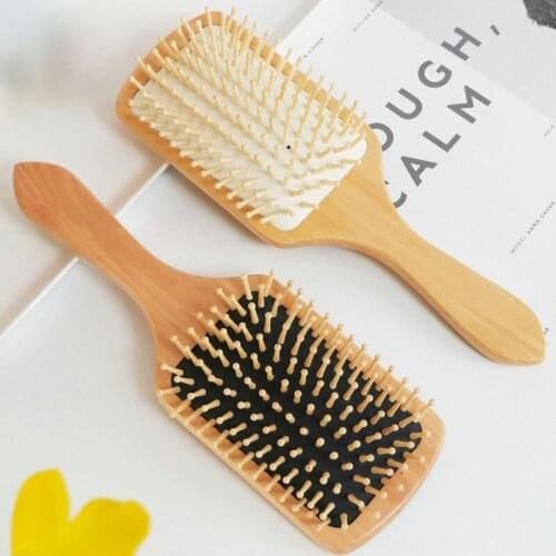 Log High Quality Air Cushion Wood Comb Home Salon Hairdressing Tool Scalp Massage Comb Anti-Static Comb Styling Tool